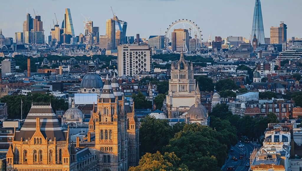 Diverse property options in Kensington, London, including apartments, townhouses, and penthouses, managed by RSK Lettings.