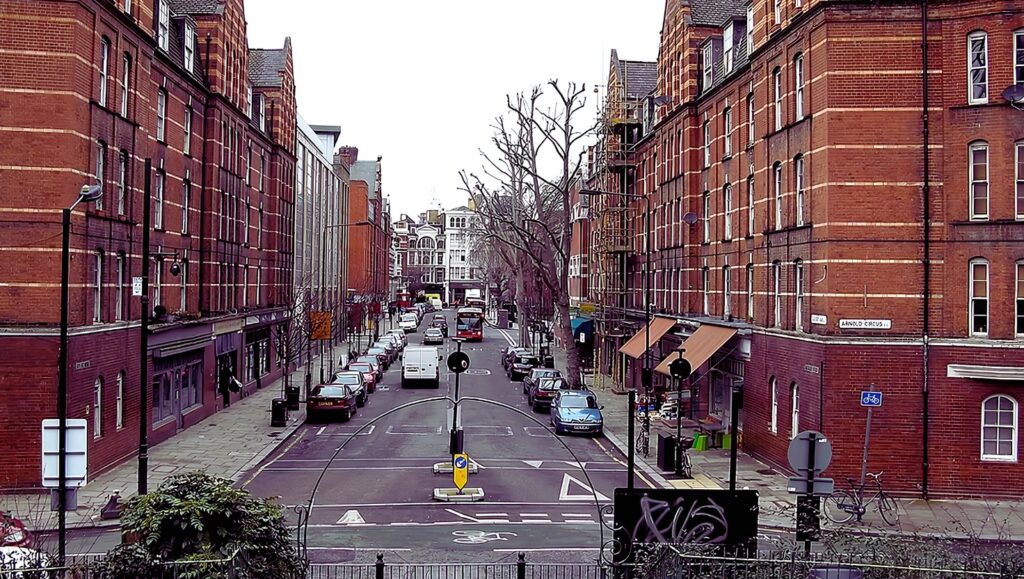 Modern apartment in Shoreditch, London, attracting young professionals and creatives.